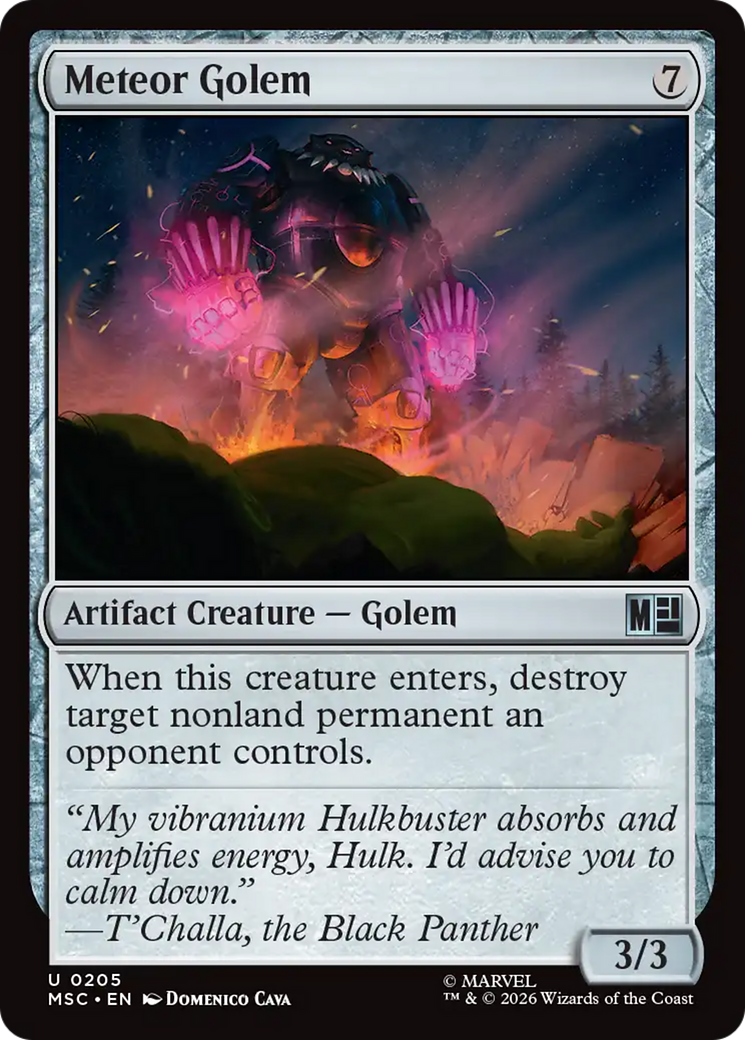 Meteor Golem (Surge Foil) [Marvel Super Heroes Commander] | Boutique FDB TCG