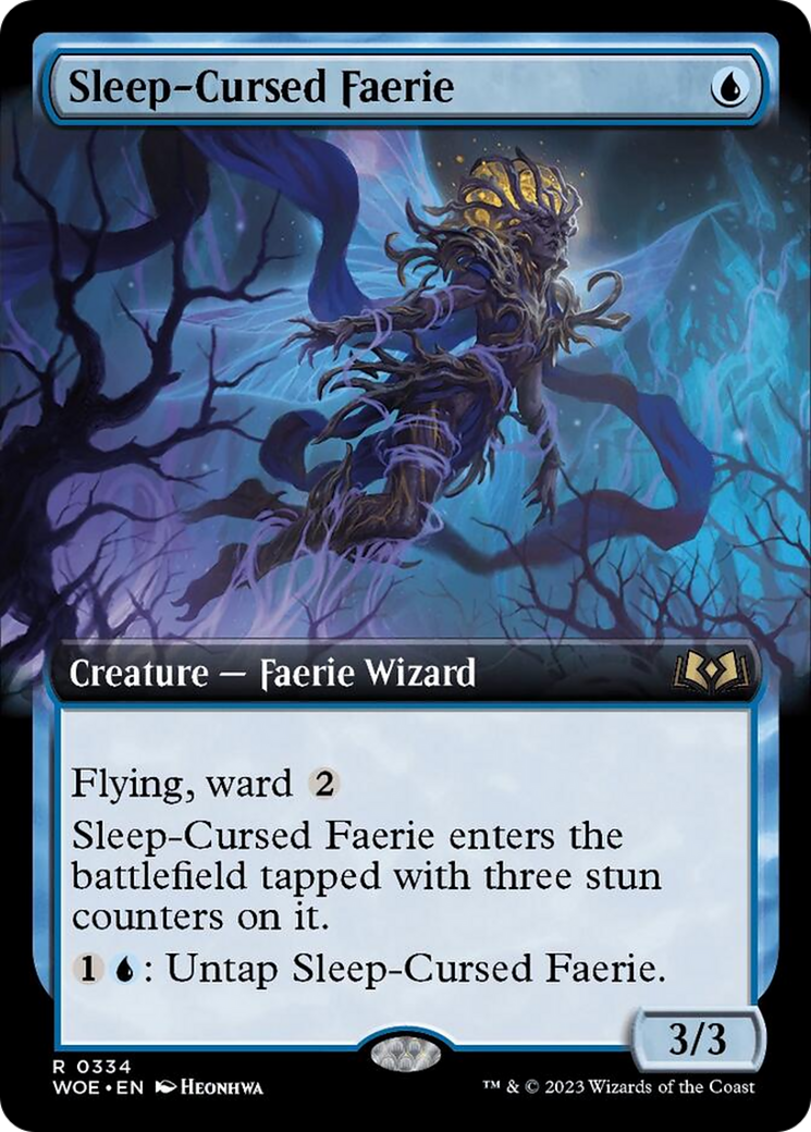 Sleep-Cursed Faerie (Extended Art) [Wilds of Eldraine] | Boutique FDB TCG