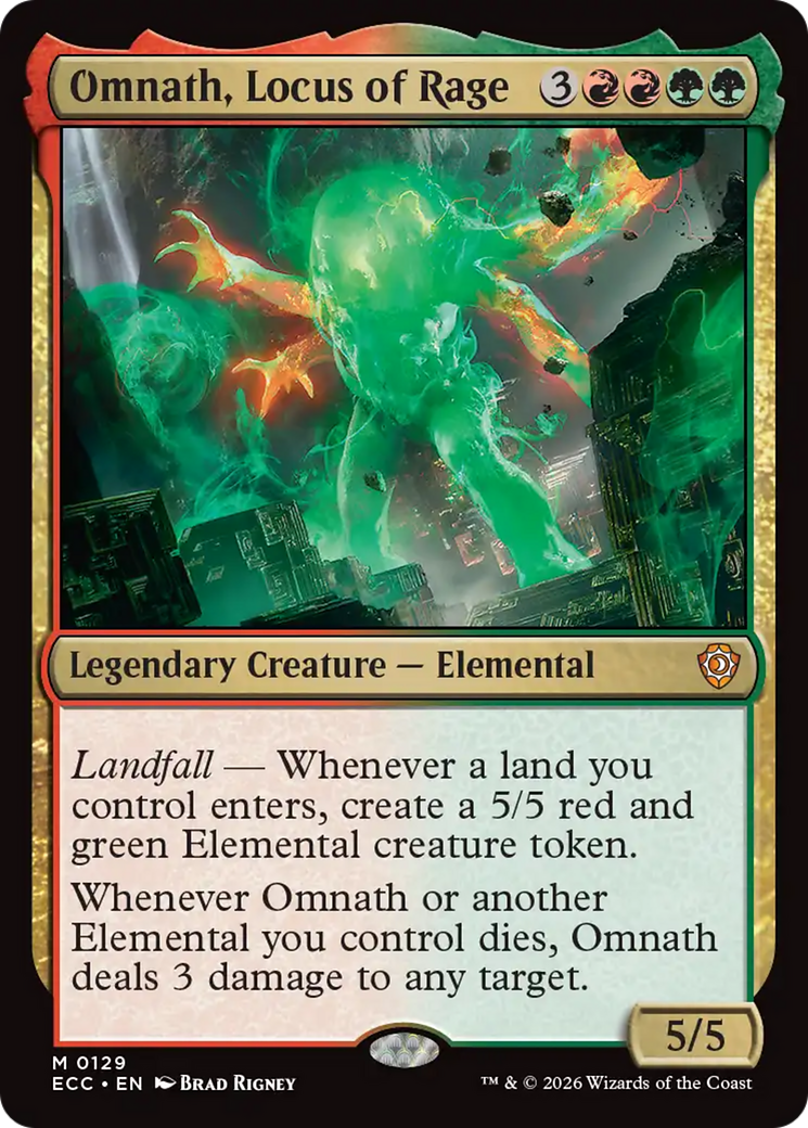 Omnath, Locus of Rage [Lorwyn Eclipsed Commander] | Boutique FDB TCG