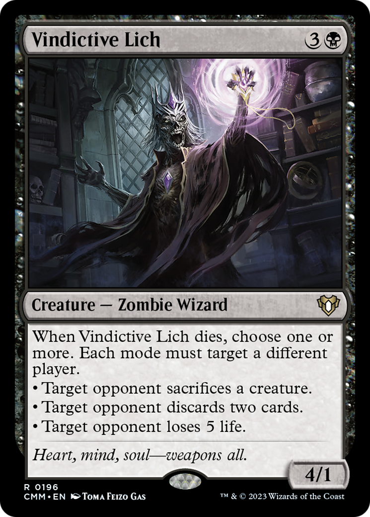 Vindictive Lich [Commander Masters] | Boutique FDB TCG