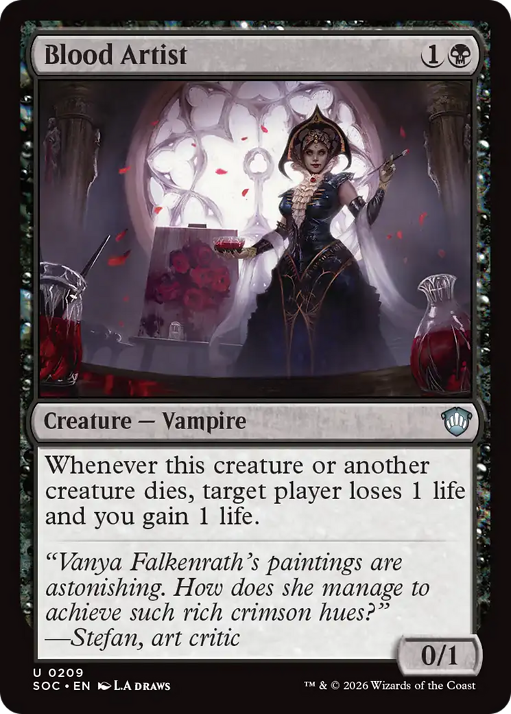 Blood Artist [Secrets of Strixhaven Commander] | Boutique FDB TCG