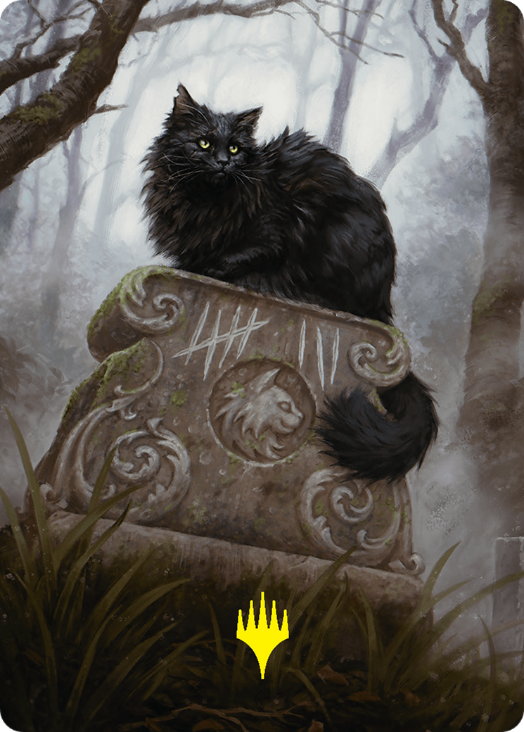 Nine-Lives Familiar 2 Art Card (36/54) (Gold-Stamped Planeswalker Symbol) [Foundations Art Series] | Boutique FDB TCG