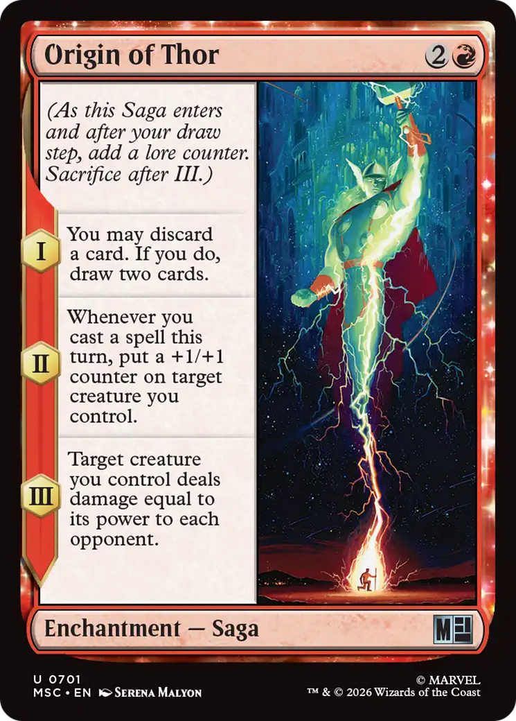 Origin of Thor [Marvel Super Heroes Commander] | Boutique FDB TCG