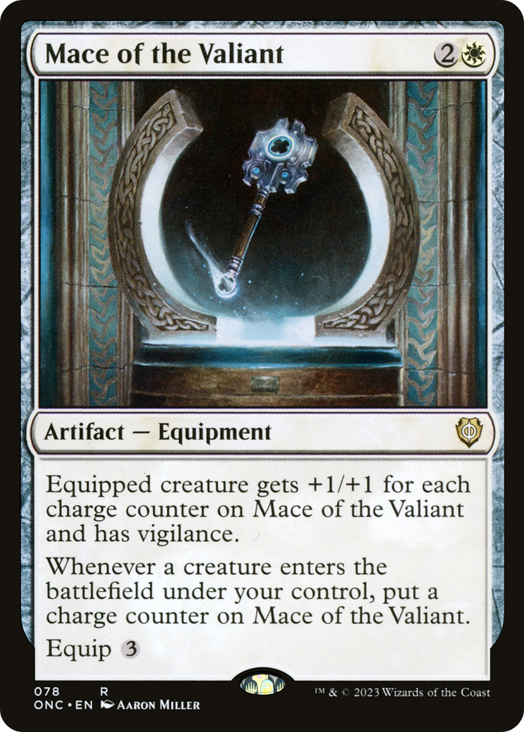 Mace of the Valiant [Phyrexia: All Will Be One Commander] | Boutique FDB TCG