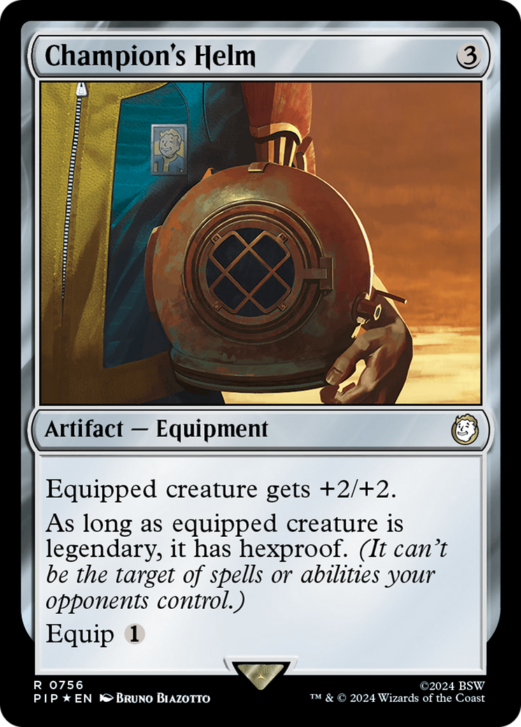 Champion's Helm (Surge Foil) [Fallout] | Boutique FDB TCG