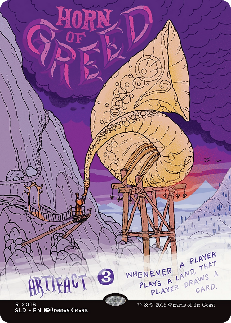 Horn of Greed (Rainbow Foil) [Secret Lair Drop Series] | Boutique FDB TCG