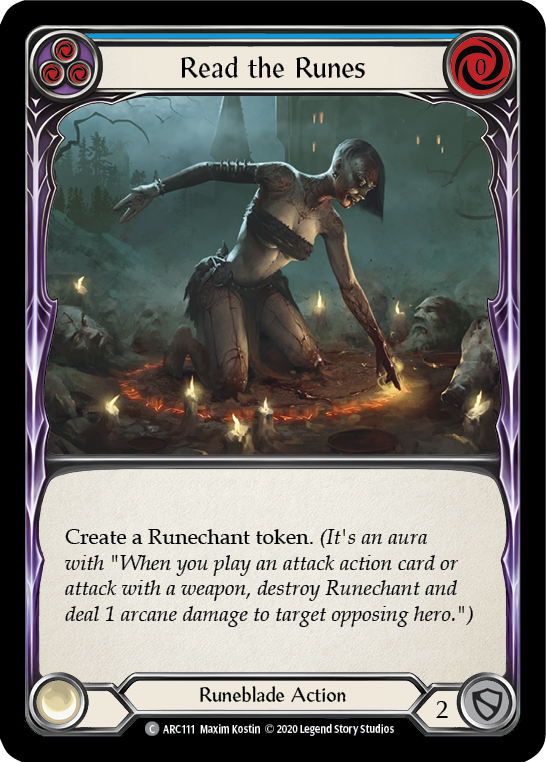 Read the Runes (Blue) [U-ARC111] (Arcane Rising Unlimited)  Unlimited Normal | Boutique FDB TCG