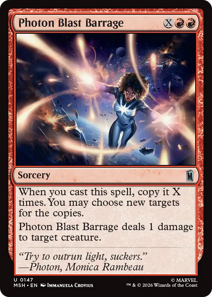 Photon Blast Barrage [Marvel Super Heroes] | Boutique FDB TCG