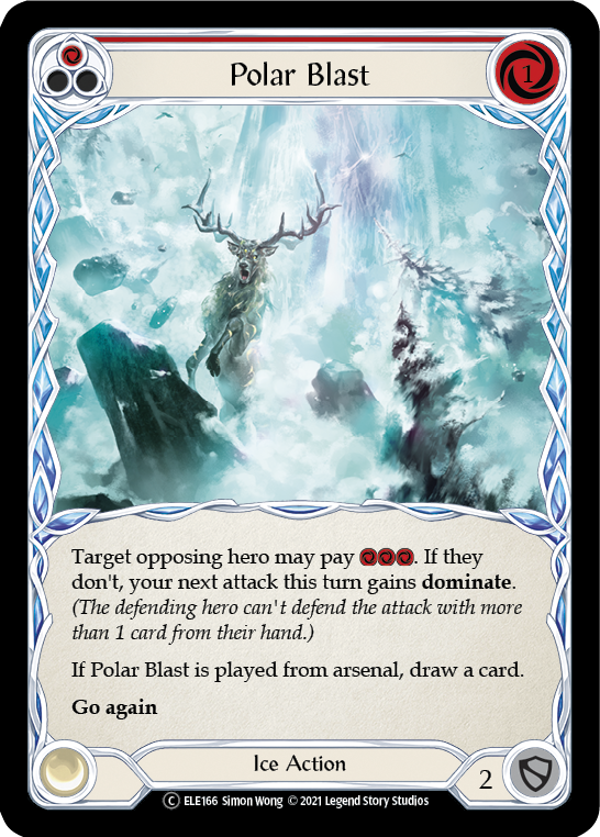Polar Blast (Red) [U-ELE166] (Tales of Aria Unlimited)  Unlimited Normal | Boutique FDB TCG