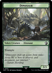 Copy // Dinosaur (0001) Double-Sided Token [The Lost Caverns of Ixalan Tokens] | Boutique FDB TCG