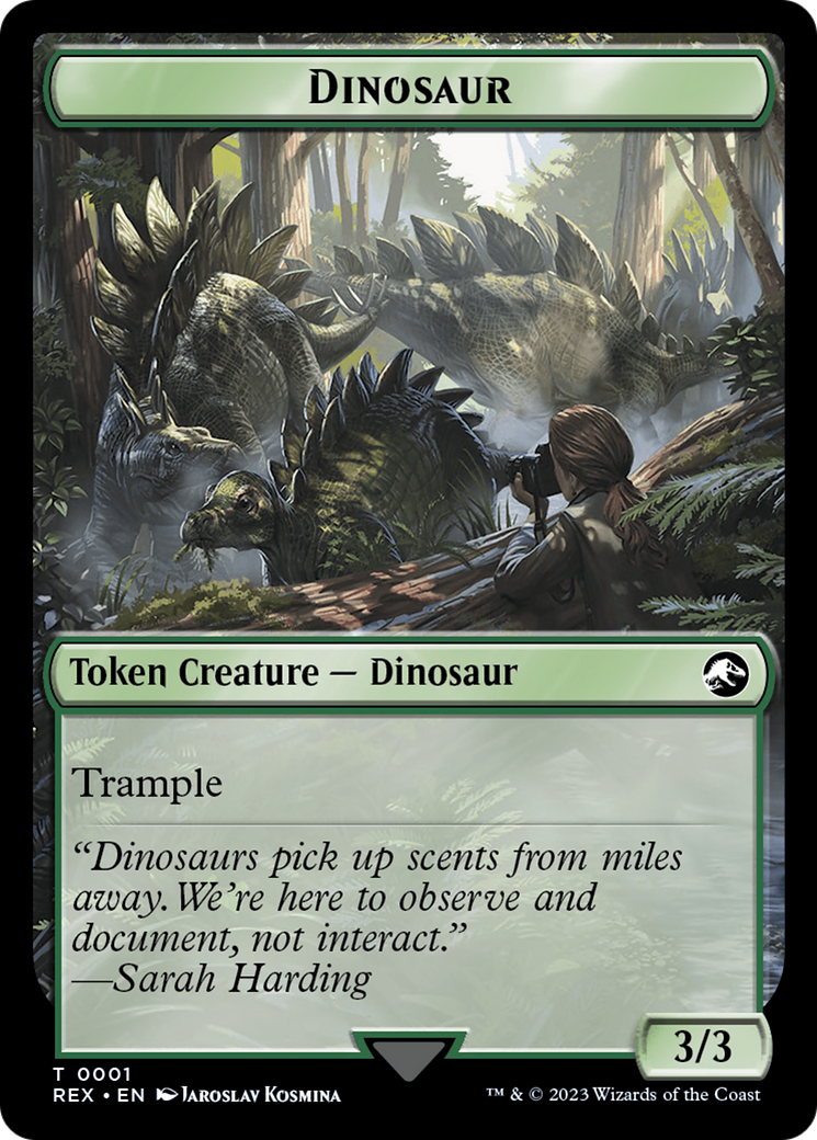 Map // Dinosaur (0001) Double-Sided Token [The Lost Caverns of Ixalan Tokens] | Boutique FDB TCG