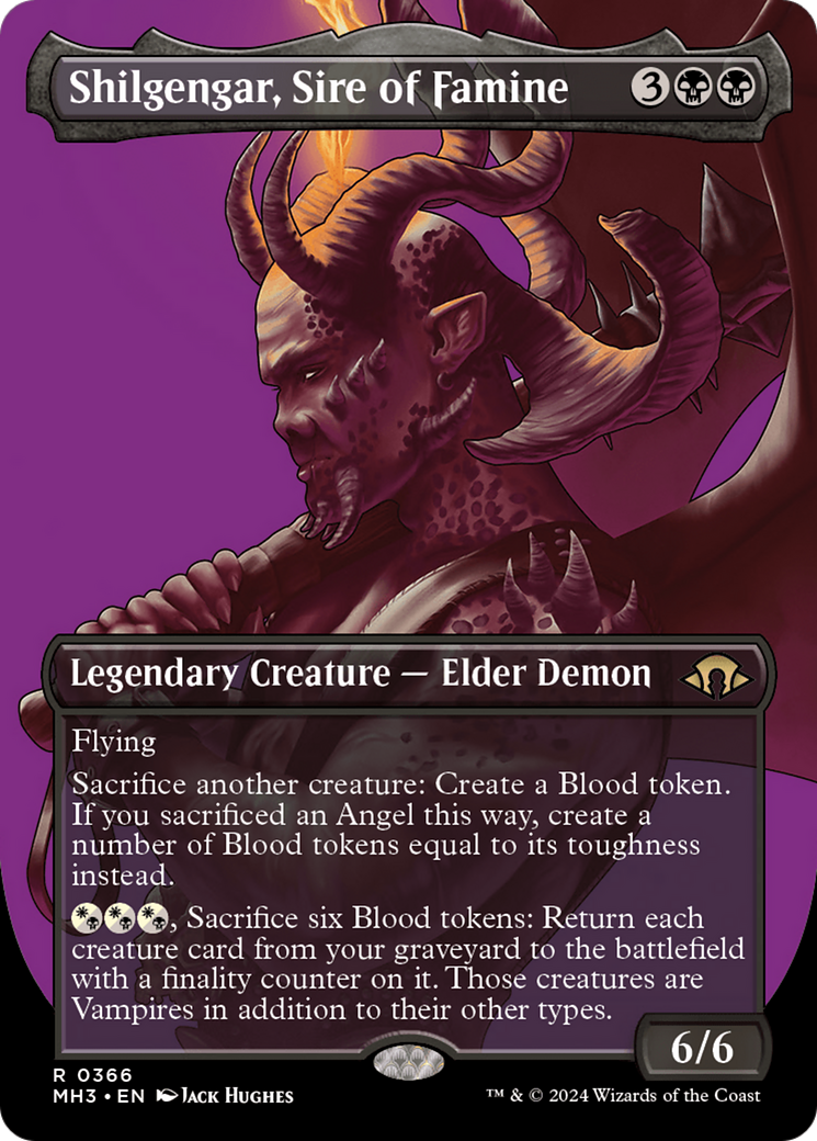 Shilgengar, Sire of Famine (Borderless) [Modern Horizons 3] | Boutique FDB TCG