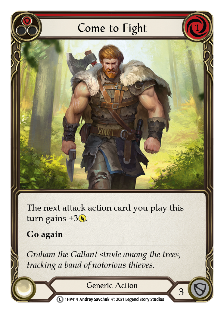 Come to Fight (Red) [1HP414] (History Pack 1) | Boutique FDB TCG