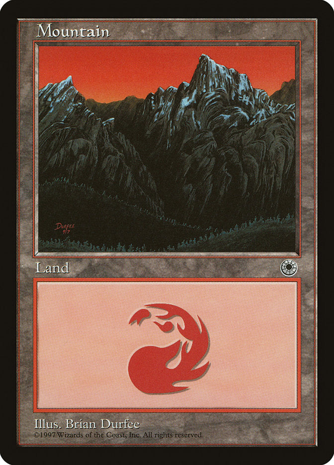 Mountain (9/7 Signature / Peak on Left) [Portal] | Boutique FDB TCG