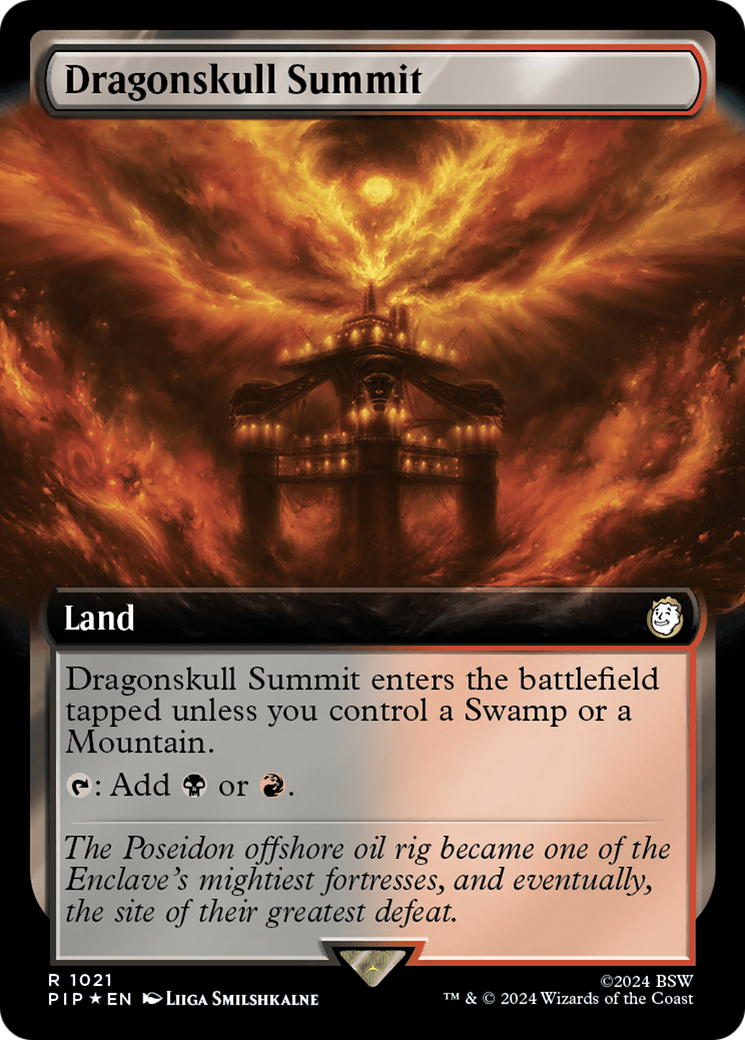 Dragonskull Summit (Extended Art) (Surge Foil) [Fallout] | Boutique FDB TCG
