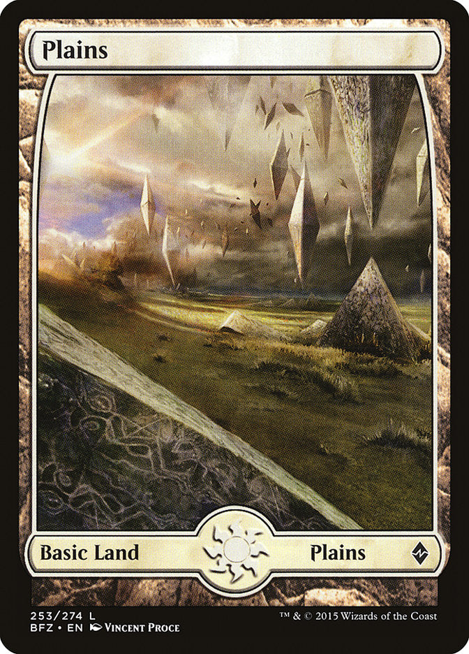 Plains (253) (Full Art) [Battle for Zendikar] | Boutique FDB TCG