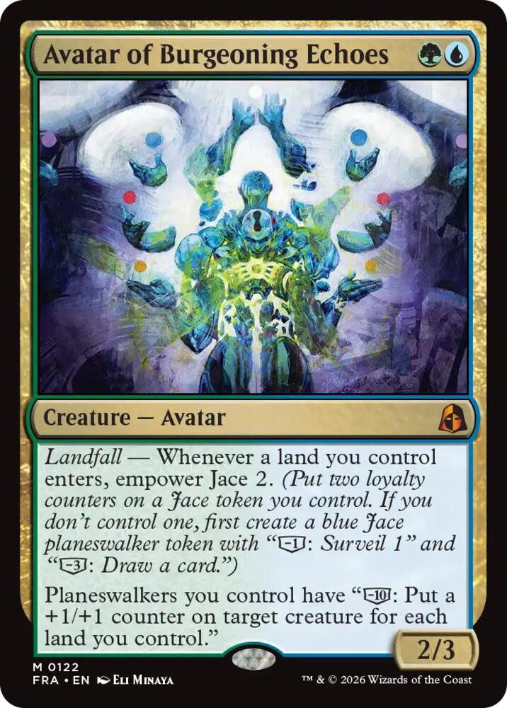 Avatar of Burgeoning Echoes (122) [Reality Fracture] | Boutique FDB TCG