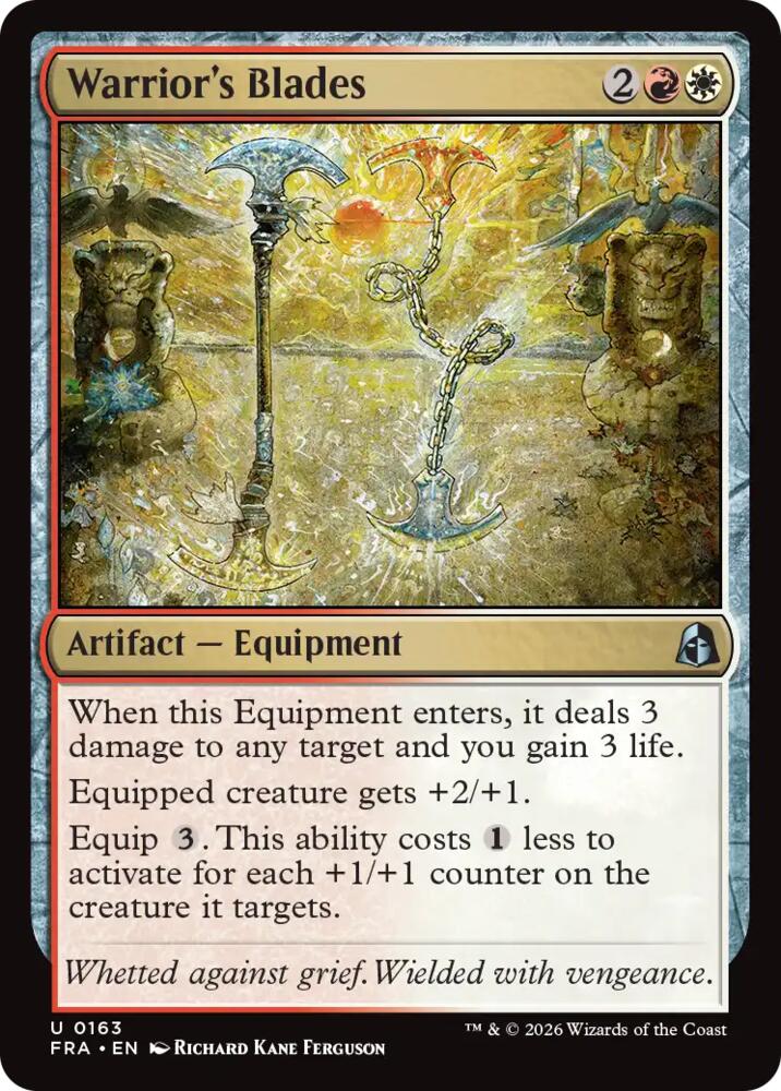 Warrior's Blades (163) [Reality Fracture] | Boutique FDB TCG