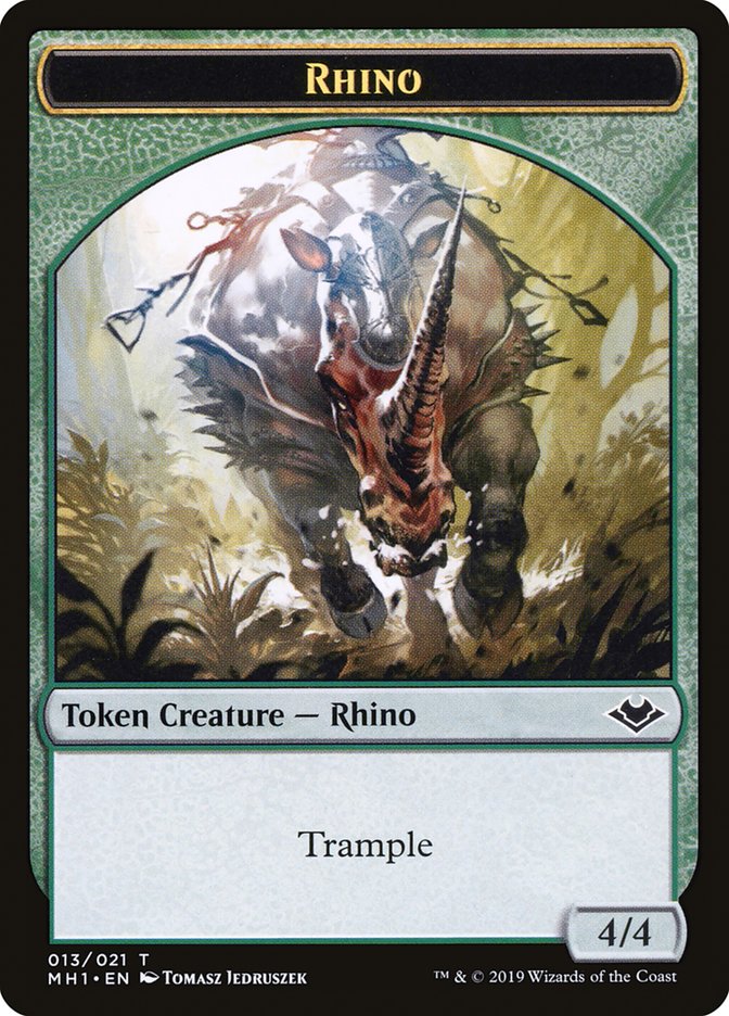 Rhino Token [Modern Horizons Tokens] | Boutique FDB TCG