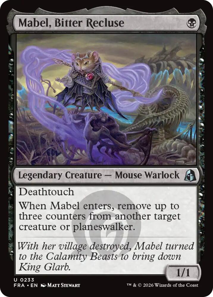 Mabel, Bitter Recluse (233) [Reality Fracture] | Boutique FDB TCG