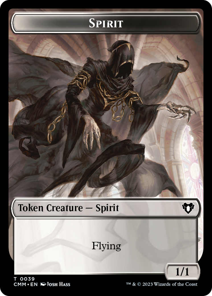 Spirit (0039) // Bird Illusion Double-Sided Token [Commander Masters Tokens] | Boutique FDB TCG