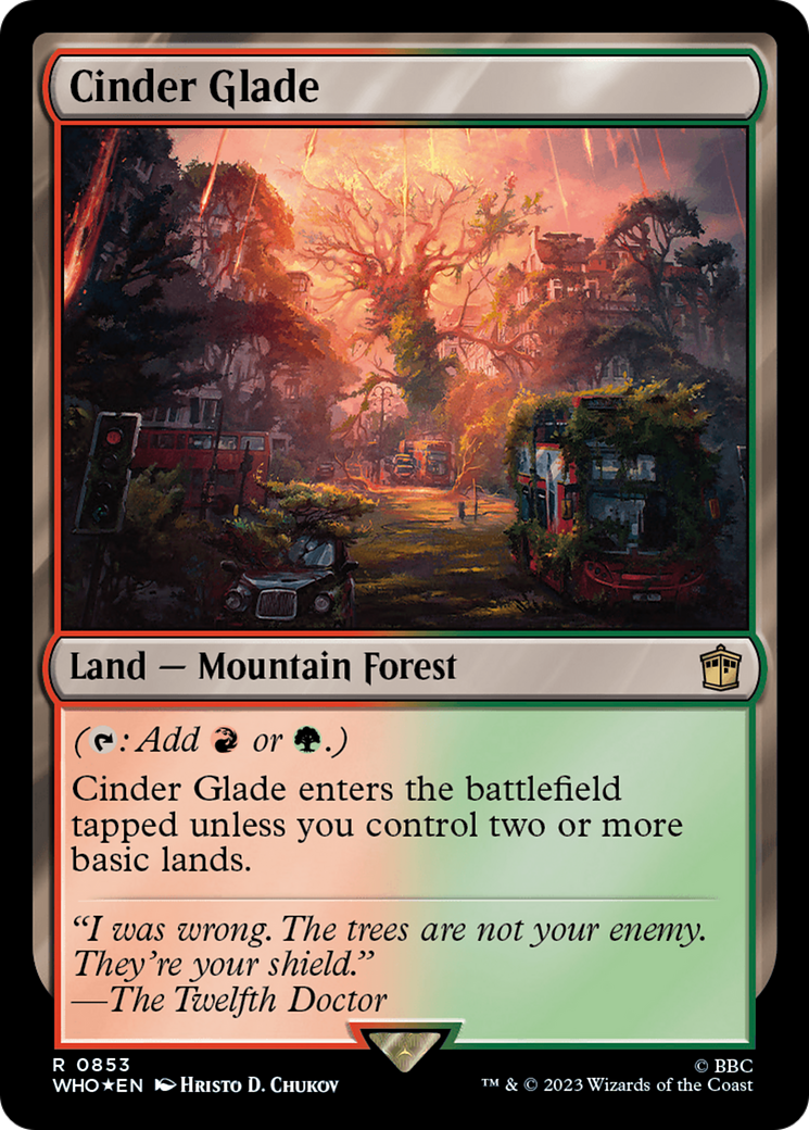 Cinder Glade (Surge Foil) [Doctor Who] | Boutique FDB TCG