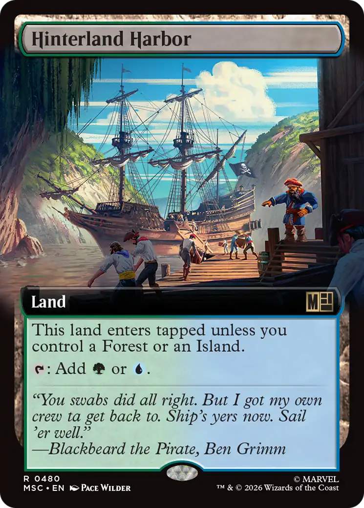 Hinterland Harbor (Extended Art) [Marvel Super Heroes Commander] | Boutique FDB TCG