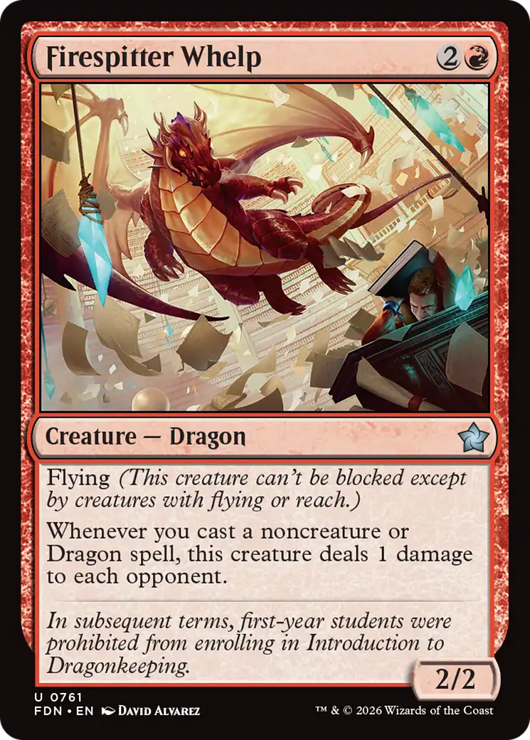 Firespitter Whelp (0761) [Foundations] | Boutique FDB TCG