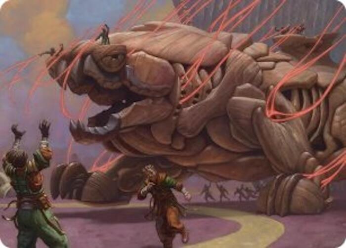Craterclaw Colossus Art Card (16) [Reality Fracture Art Series] | Boutique FDB TCG