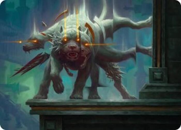 Flickering Hound Art Card (2/54) [Reality Fracture Art Series] | Boutique FDB TCG