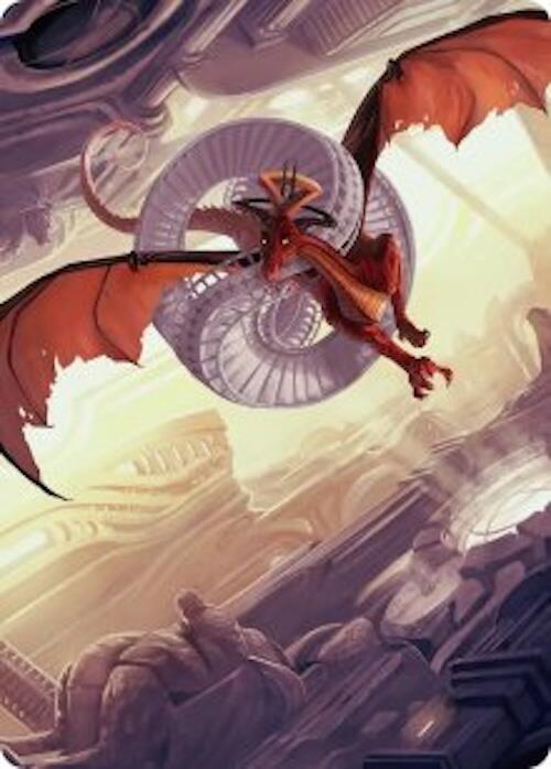 Draconic Visitor Art Card (49) [Reality Fracture Art Series] | Boutique FDB TCG