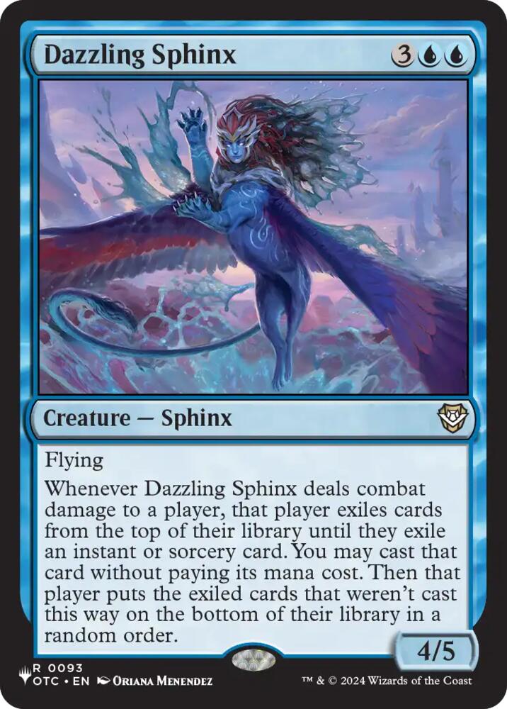 Dazzling Sphinx (93) [The List] | Boutique FDB TCG