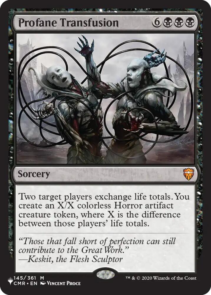 Profane Transfusion (145) [The List] | Boutique FDB TCG