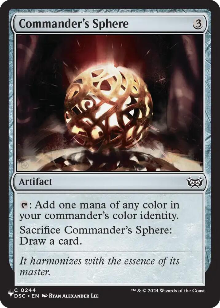Commander's Sphere (DSC) (244) [The List] | Boutique FDB TCG
