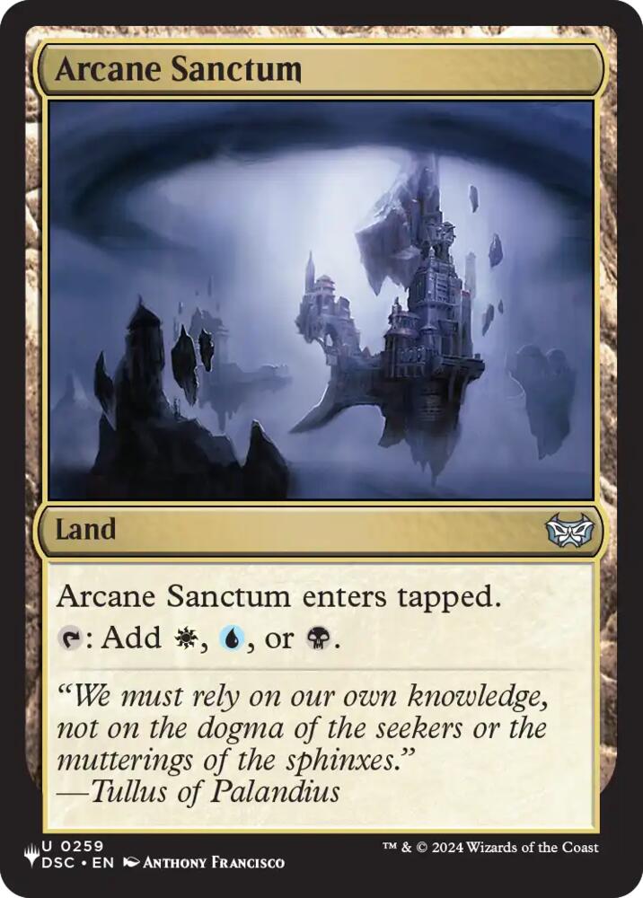 Arcane Sanctum (DSC) (259) [The List] | Boutique FDB TCG