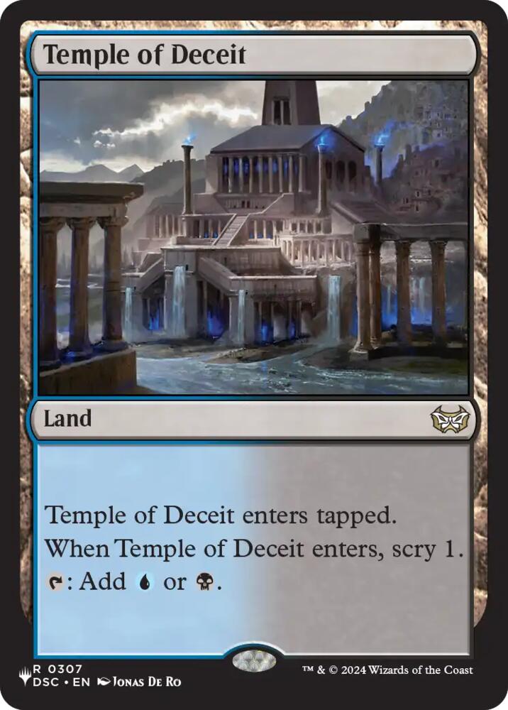 Temple of Deceit (307) [The List] | Boutique FDB TCG