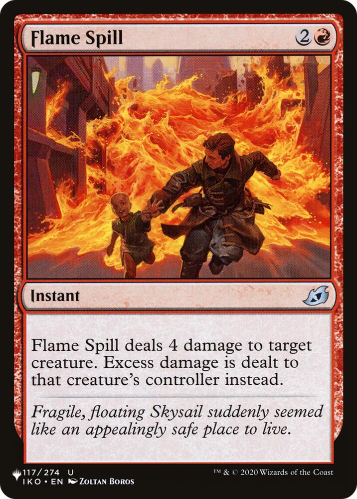 Flame Spill (117) [The List] | Boutique FDB TCG
