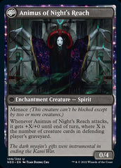 The Long Reach of Night // Animus of Night's Reach [Kamigawa: Neon Dynasty] | Boutique FDB TCG