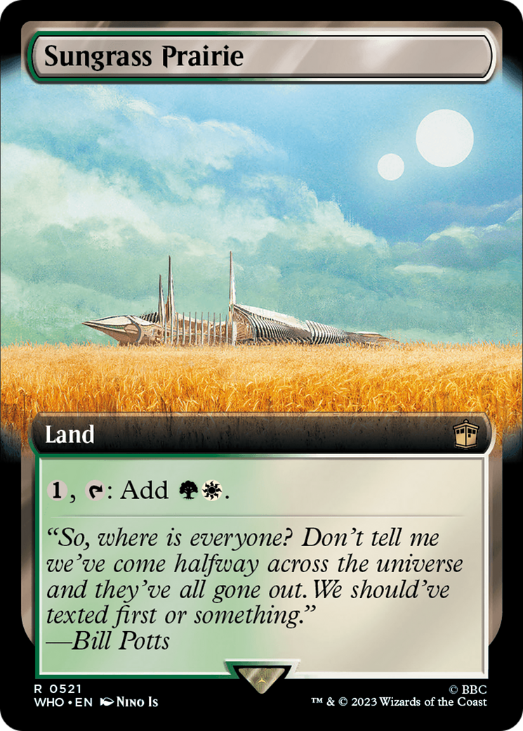 Sungrass Prairie (Extended Art) [Doctor Who] | Boutique FDB TCG