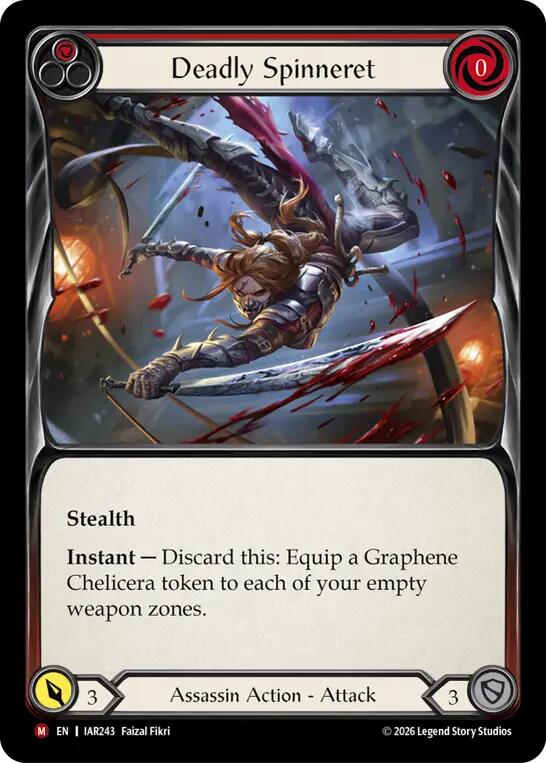 Deadly Spinneret (IAR243) [Usurp the Shadow Throne] | Boutique FDB TCG