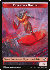 Phyrexian Goblin // Phyrexian Horror Double-Sided Token [Phyrexia: All Will Be One Tokens] | Boutique FDB TCG