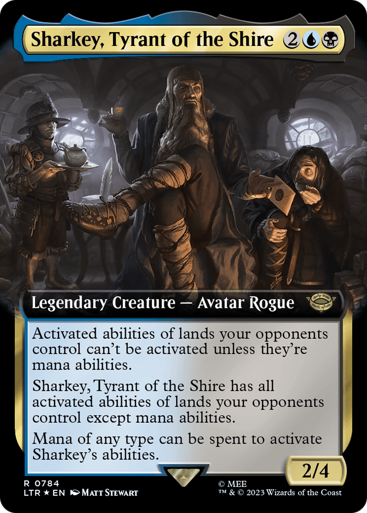 Sharkey, Tyrant of the Shire (Extended Art) (Surge Foil) [The Lord of the Rings: Tales of Middle-Earth] | Boutique FDB TCG