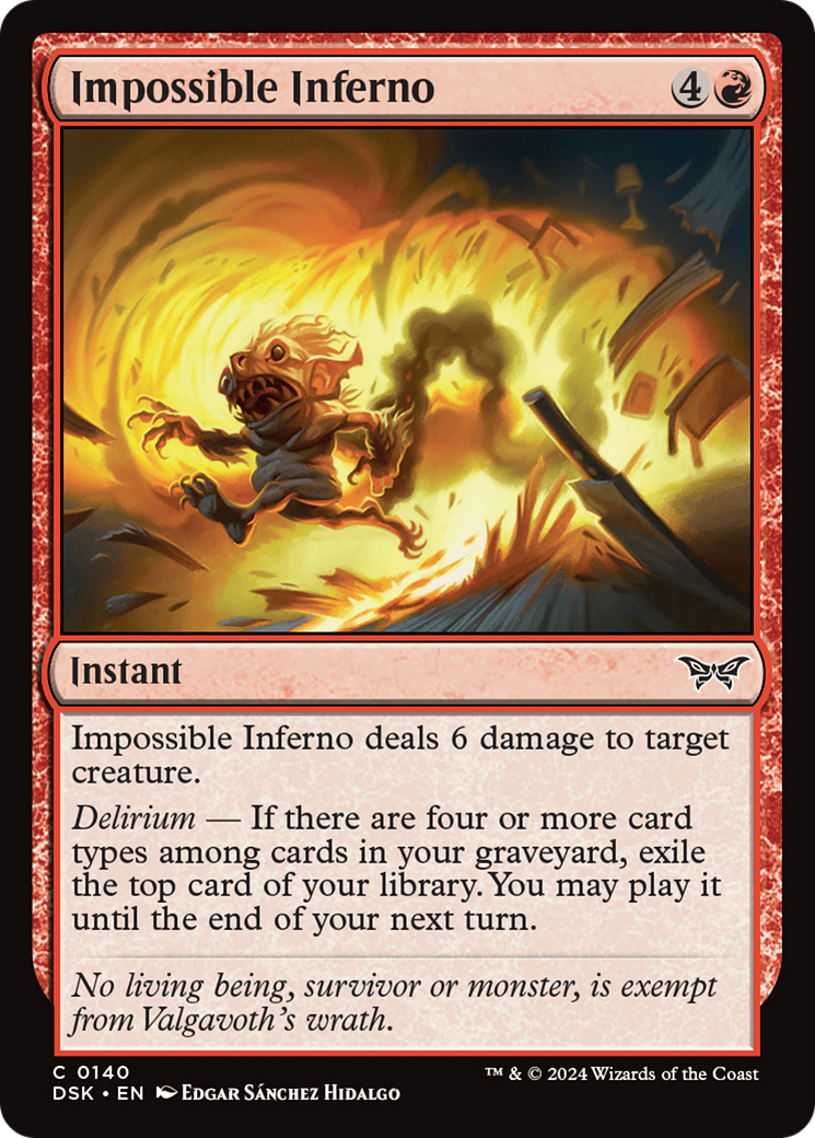 Impossible Inferno [Duskmourn: House of Horror] | Boutique FDB TCG