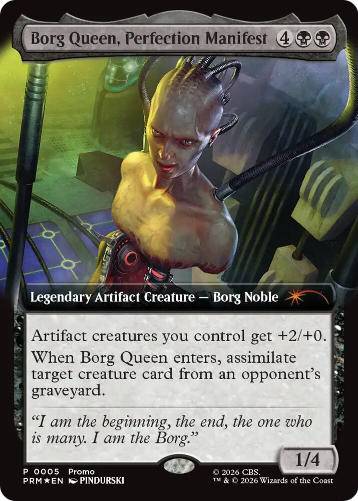 Borg Queen, Perfection Manifest (Extended Art) (5) [Media Promos] | Boutique FDB TCG