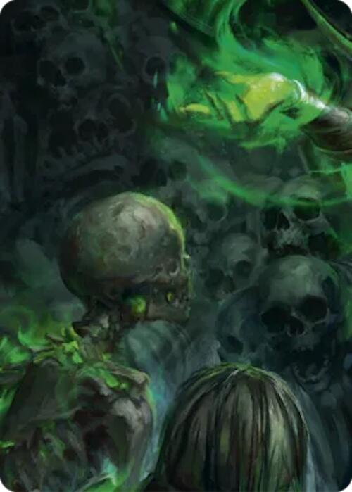 Malice, Domina of the Dead // Levia, Shadowborn Abomination Double Sided Art Card (Middle Left) [GEM Pack 6] | Boutique FDB TCG
