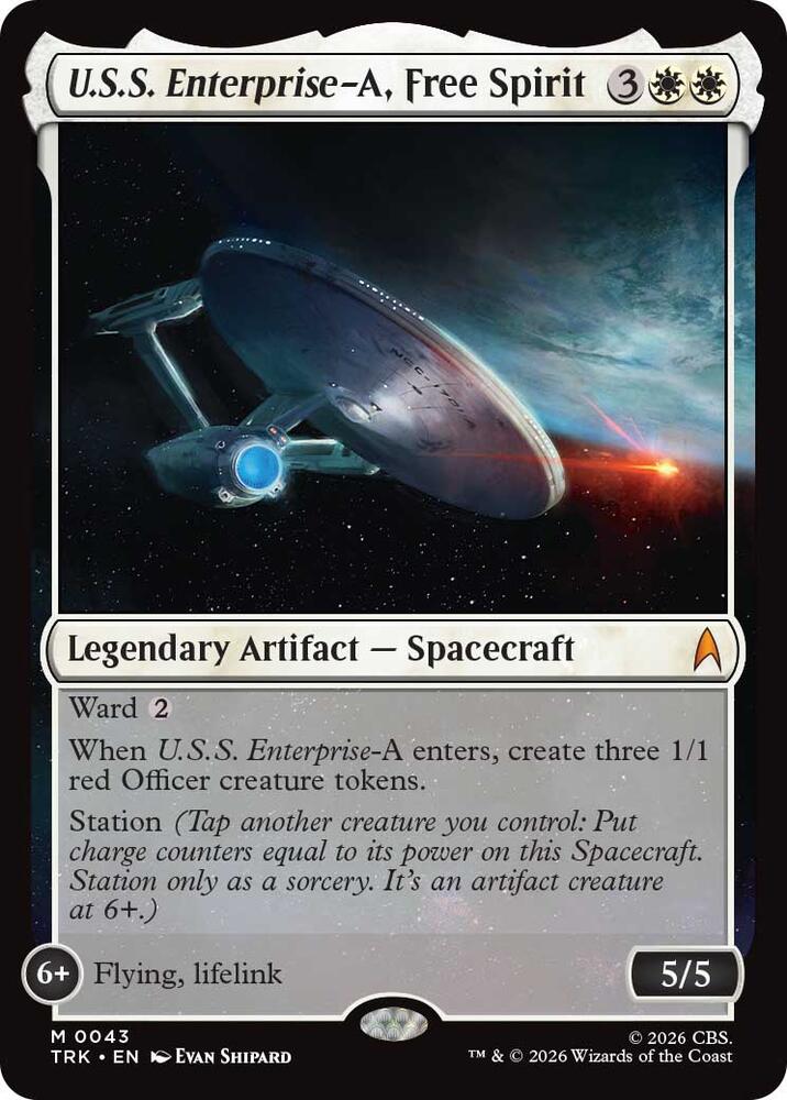 U.S.S. Enterprise-A, Free Spirit (43) [Star Trek] | Boutique FDB TCG