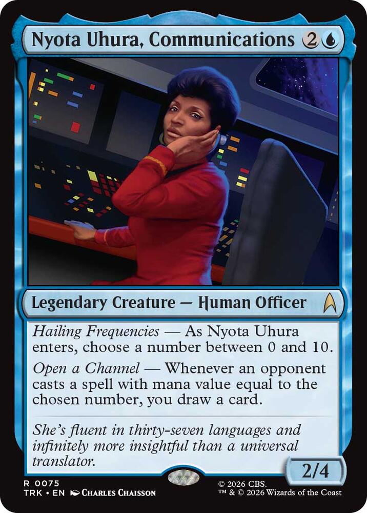 Nyota Uhura, Communications (75) [Star Trek] | Boutique FDB TCG