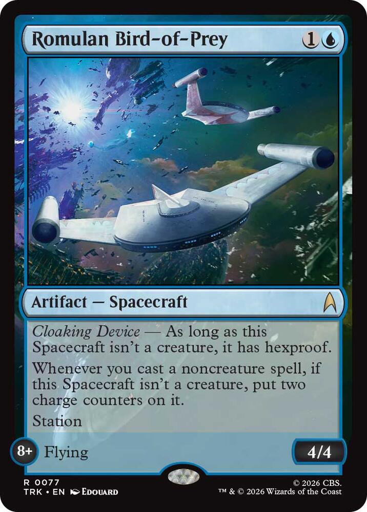 Romulan Bird-of-Prey (77) [Star Trek] | Boutique FDB TCG