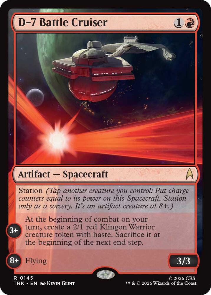D-7 Battle Cruiser (145) [Star Trek] | Boutique FDB TCG