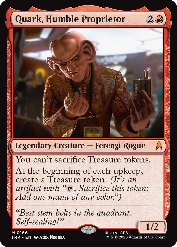 Quark, Humble Proprietor (166) [Star Trek] | Boutique FDB TCG